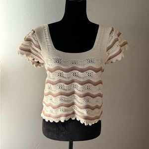 Jessica Simpson Crochet Top